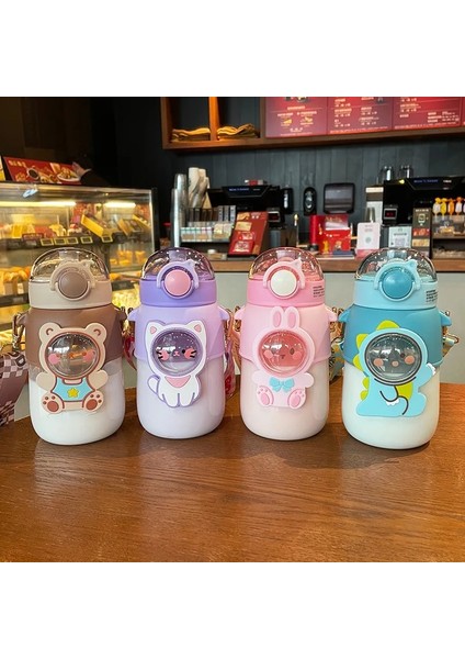 Mavi 700 ml Çocuklar Su Şişesi Okul Erkek Kız Için Pipetli Bardak Bpa Ücretsiz Sevimli Karikatür Sızdırmaz Kupa Taşınabilir Seyahat Içme Tumbler (Yurt Dışından) fırsatları