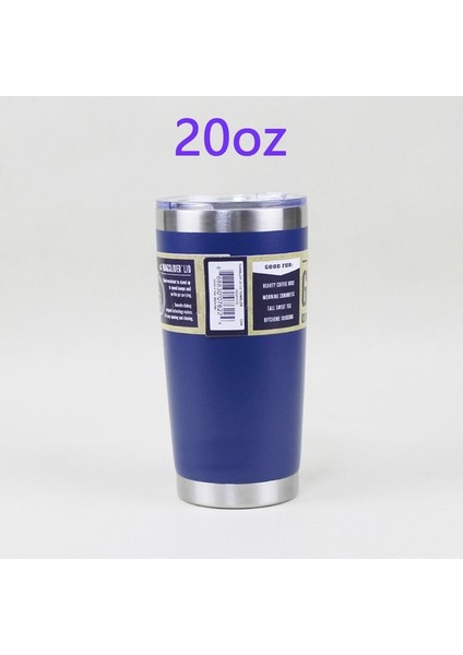20OZ Koyu Mavi 3 Logo 30OZ 20OZ Paslanmaz Çelik Bardak Yetys Su Şişesi Şişesi Seyahat Cam Kahve Kupa Çift Duvar Termos 30/20 Oz Araba Bardakları (Yurt Dışından)