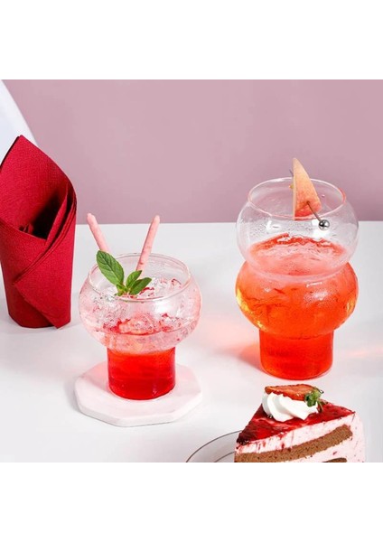 300ML 300ML/550ML Kahve Kupa Ev Şeffaf Viski Şarap Yoğurt Tatlı Cam Bardak Ev Bar Drinkware Kabak Şekli Kokteyl Bardağı (Yurt Dışından) fiyatları