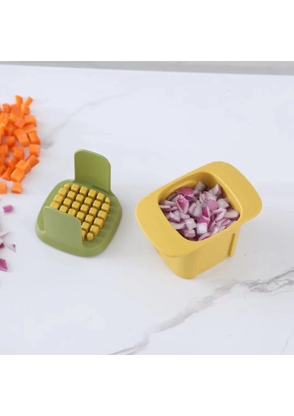 Beyaz Çok Fonksiyonlu Sebze Kesici Havuç Patates Soğan Doğrama Aracı Pratik Sebze Kesici El Basınçlı Sebze Kesici (Yurt Dışından) fiyatları