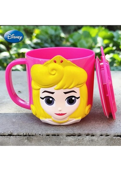 Smr-Abs 260ML (Kutulu) Disney Mickey Stitch Çocuk Kapaklı Bardak Süt Kupa Dondurulmuş Elsa 3D Çizgi Film Ev Içme Bardağı Ağız Fırçalama Bardağı Çocuk Su Bardağı (Yurt Dışından)