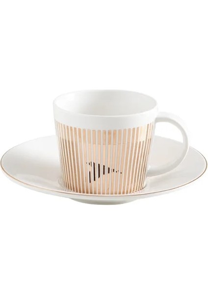 Altın Kuş 90 ml 90/230 ml Ins Tarzı Ayna Yansıma Kahve Fincanı Tabağı Lüks Ikindi Çay Seti Seramik At/geyik/sinek Kuşu Kupa (Yurt Dışından)