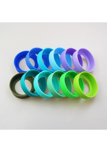 Kırmızı 28 Renk 7.5cm Silikon Bardak Alt Kapak 75MM Bardak Alt Halka Coaster Kol Kılıf Aşınmaya Dayanıklı Anti-Düşme Alt Kapak (Yurt Dışından) indirimleri