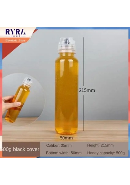 380G Şeffaf Mühürlü Şişe Sızdırmaz Toz Geçirmez Bal Şişesi Sıkıştırın Taşınabilir Mini Depolama Mühürlü Kavanoz Mühürlü Tank Mutfak Aracı Taze Tutma (Yurt Dışından)