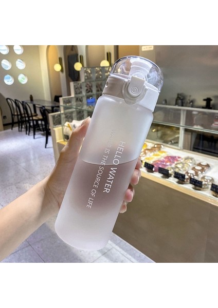 Buzlu Beyaz 780 ml 780 ml Plastik Su Şişesi Içme Için Taşınabilir Spor Çay Kahve Fincanı Mutfak Aletleri Çocuklar Okul Için Su Şişesi Şeffaf (Yurt Dışından)