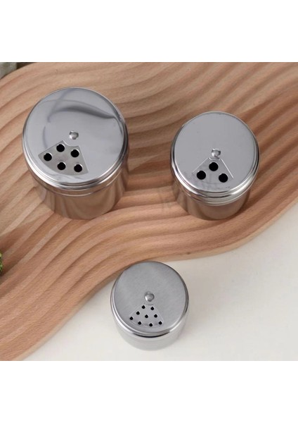 Tlg Tek Kullanımlık 1 Parçalı Tuz ve Şeker Şişesi Seti, Döner Kapaklı Çok Fonksiyonlu Paslanmaz Çelik Gadget Baharat Biber Şişesi Baharat Kavanozu (Yurt Dışından)
