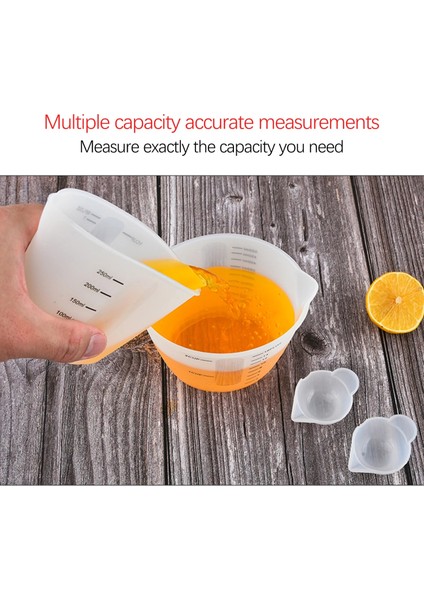 250ML Silikon Ölçüm Kabı Şeffaf Ölçekli Gıda Sınıfı Dayanıklı Yapışmaz Dıy Kek Epoksi Reçine Takı Yapımı Mutfak Pişirme Araçları (Yurt Dışından) indirimleri