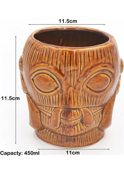 450ML 250-570ML Tiki Kupalar Seramik Hawaiian Luau Parti Kupaları Drinkware, Sevimli Egzotik Kokteyl Bardakları, Tiki Bar (Yurt Dışından)