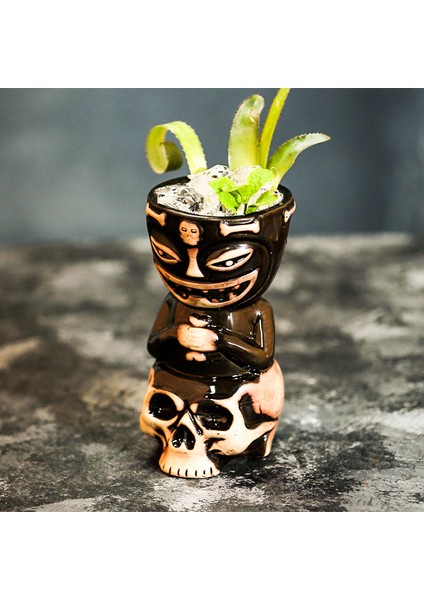 450ML 250-570ML Tiki Kupalar Seramik Hawaiian Luau Parti Kupaları Drinkware, Sevimli Egzotik Kokteyl Bardakları, Tiki Bar (Yurt Dışından) indirimleri