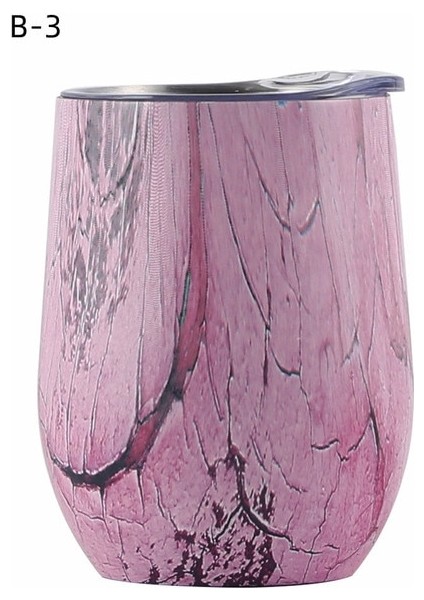 B-3 301-400ML U Yumurta Şekilli Çift Duvar Yalıtımlı 12OZ Paslanmaz Çelik Şarap Bardağı Şampanya Bardağı Parti Süslemeleri Mutfak Malzemeleri (Yurt Dışından)