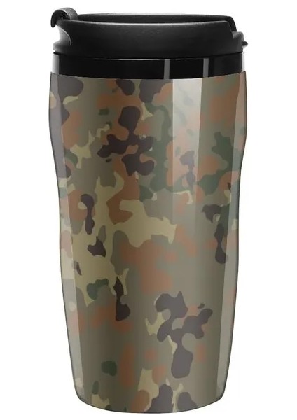 250 ml Yeni Flecktarn Desen Kamuflaj Seyahat Kahve Kupa Kahve Lüks Fincan Kahve Termos Kupa Gözlük Kahve (Yurt Dışından)