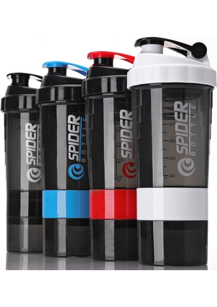 Mavi Taşınabilir Protein Tozu Çalkalayıcı Ev Spor ve Fitness Shake Kupası 3 Katmanlı 550 ml Hap Kutusu ile Kupa Masa Dekoratif Hediye Bardak (Yurt Dışından) fiyatları