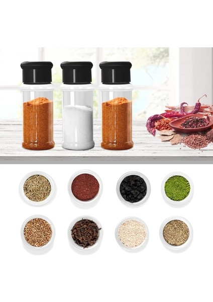 150HEISULIAOPING-3JT 5/10/15/20 Pc Kavanoz Baharat Tuz ve Biber Çalkalayıcı Baharat Kavanoz Baharat Organizatör Plastik Barbekü Çeşni Mutfak Gadget Aracı (Yurt Dışından) modelleri