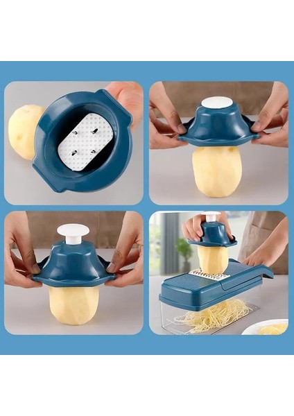 14 In 1 Çok Fonksiyonlu Sebze Dilimleme Kesici Öğütücüler Sepetli Meyve Patates Kıyıcı Manuel Soğan Kıyıcı Dicer Rende (Yurt Dışından) fırsatları