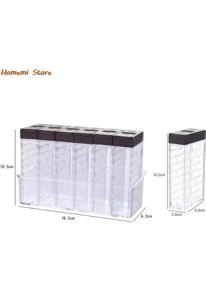 Siyah Baharat Kavanoz Baharat Şişesi Seti Tuz ve Biber Mutfak Baharat Kavanoz Şişesi ve Kavanoz Depolama Renkli Kapaklı Mutfak Çeşni Depolama Seti (Yurt Dışından)