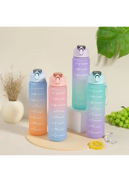 Mavi 0.9l 0.9l Su Şişesi Zaman Işaretleyicili Kız Spor Sürahileri Için Büyük Kapasiteli Taşınabilir Spor Salonu Büyük Pipetli Pipetli Şişe Bpa Ücretsiz (Yurt Dışından)
