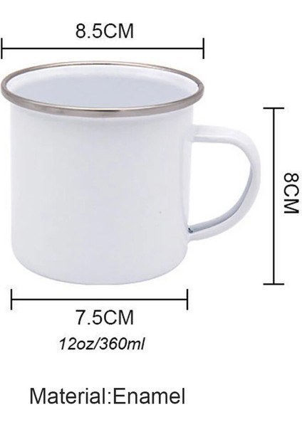 XH039-A015 360 ml Noel Kardan Adam Baskı Parti Bira Içecek Emaye Kupalar Bardak Yaratıcı Yeni Yıl Hediyeleri Eko Isıtılabilir Kolu Kahvaltı Süt Bardak (Yurt Dışından)