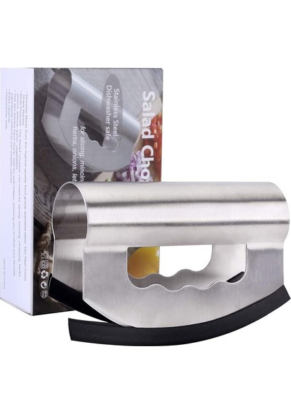 Kutulu Salata Kıyıcı Koruyucu Kapaklı Paslanmaz Çelik Kıyma Bıçakları Sebze Bıçağı Et Kıyma Çift Bıçaklı Kıyıcı Mutfak Için (Yurt Dışından) fiyatları