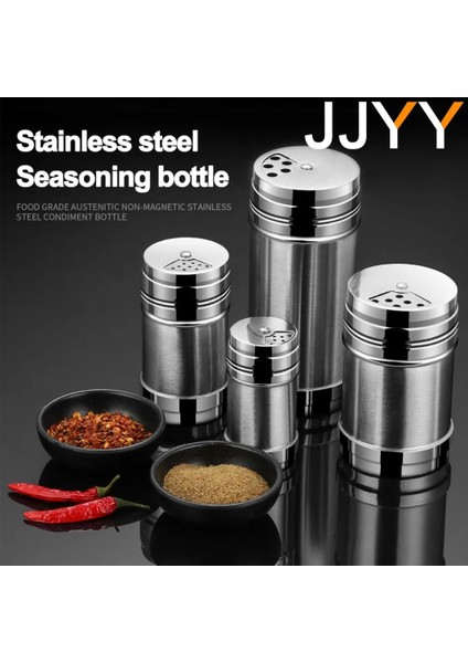 Boyut M Jjyy Tuz Şeker Şişesi Döner Kapak Çok Amaçlı Paslanmaz Çelik Mutfak Aletleri Baharat Biber Çalkalayıcı Baharat Kavanoz Baharat Can (Yurt Dışından) fiyatları