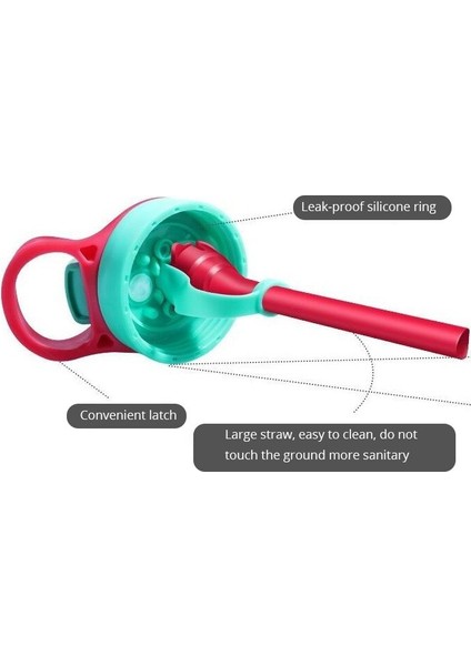 Yeşil Çocuklar Için Taşınabilir Su Şişesi 480 ml Çocuklar Su Şişeleri Yaratıcı Güzel Karikatür Bebek Pipetli Bardak Sızdırmaz Su Şişesi (Yurt Dışından) fırsatları