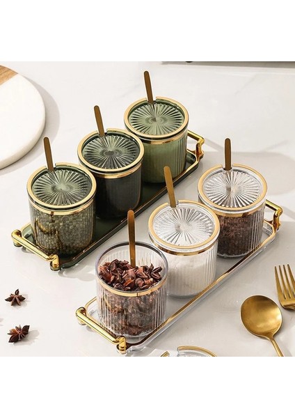 1 Adet Yaratıcı Altın Kaplama Çizgili Baharat Kavanoz Büyük Kapasiteli Depolama Saklama Kabı Biber Tuzluk Mutfak Çok Tahıl Şeker Kavanoz (Yurt Dışından) fiyatları