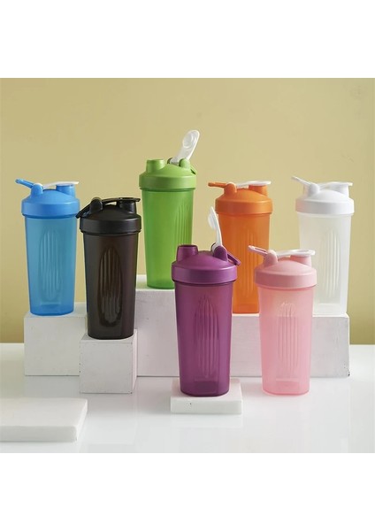 Siyah 600 ml Taşınabilir Protein Tozu Çalkalayıcı Şişe Sızdırmaz Su Şişesi Spor Salonu Fitness Eğitimi Için Spor Çalkalayıcı Karıştırma Fincan ile Ölçekli (Yurt Dışından) indirimleri
