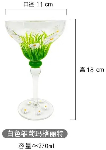 06 Yaratıcı Margarita Kokteyl Cam Kadeh Bardak Kurşunsuz Ev Bar Düğün Parti El Yapımı Renkli Yaratıcı Şarap Bardakları Yeni (Yurt Dışından)