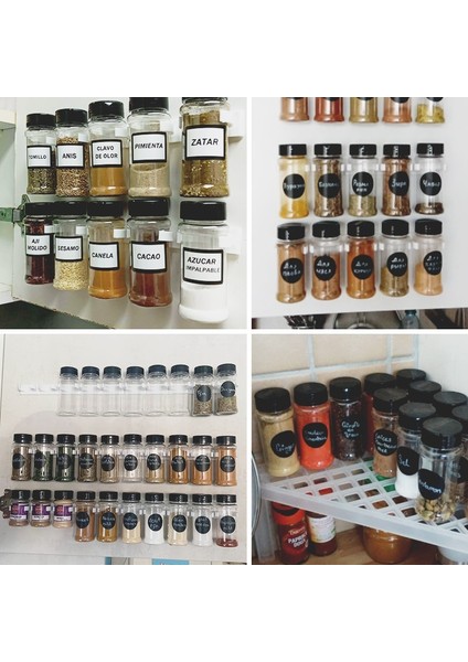 B 250 ml x 10 Adet Setleri 5/10/15/20 Adet Baharat Kavanozları Etiketli Plastik Şeffaf Baharat Şişesi Kapları Baharat Biber Tuz Cocina Mutfak Baharat Kavanoz (Yurt Dışından) indirimleri