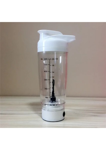 Beyaz 600 ml 600 ml Karıştırma Fincan Kendini Karıştıran Kupa Çalkalayıcı Şişe Protein Tozu Spor Salonu Eğitimi Elektrikli Otomasyon Yulaf Ezmesi Fincan Süt Şişesi (Yurt Dışından)