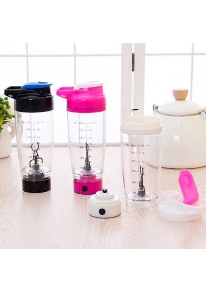 Beyaz 600 ml 600 ml Karıştırma Fincan Kendini Karıştıran Kupa Çalkalayıcı Şişe Protein Tozu Spor Salonu Eğitimi Elektrikli Otomasyon Yulaf Ezmesi Fincan Süt Şişesi (Yurt Dışından)