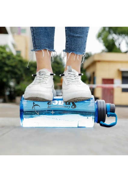 07 Yeşil 2000ML 1 Adet 2 Litre Spor Su Şişeleri Şeffaf Plastik Su Bardağı Bpa Ücretsiz Su Şişesi Taşınabilir Açık Seyahat Bisiklet Drinkware Sürahi (Yurt Dışından)