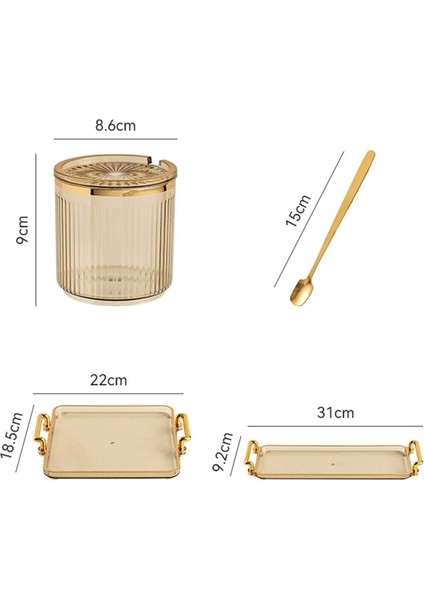 C-3 Adet Yaratıcı Çizgili Baharat Kavanoz Akrilik Set Tuz Şeker Kavanoz Yaldızlı Mutfak Malzemeleri Soya Sosu Sirke Biber Depolama Şişesi (Yurt Dışından) indirimleri