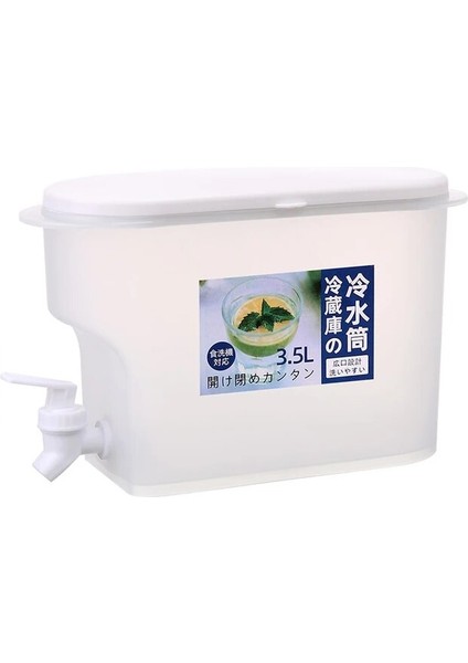 3.5l Su Isıtıcısı 5l Büyük Kapasiteli Soğuk Su Isıtıcısı Iki Musluk Limon Meyve Çaydanlık Soğuk Su Kovası Mutfak Drinkware Su Isıtıcısı Pot Soğuk Su Sürahisi (Yurt Dışından)