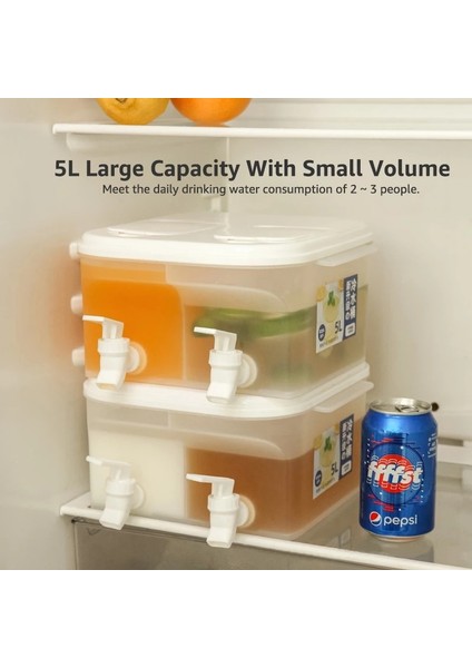 3.5l Su Isıtıcısı 5l Büyük Kapasiteli Soğuk Su Isıtıcısı Iki Musluk Limon Meyve Çaydanlık Soğuk Su Kovası Mutfak Drinkware Su Isıtıcısı Pot Soğuk Su Sürahisi (Yurt Dışından) indirimleri