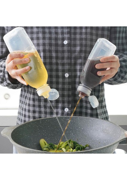 500ML 300/500ML Mutfak Gıda Sınıfı Sıkma Yağ Şişesi Dağıtıcı Sirke Şişesi Pişirme Ketçap Yağı Yağ Çeşni Hardal Spreyi Ol T4M1 (Yurt Dışından) fiyatları