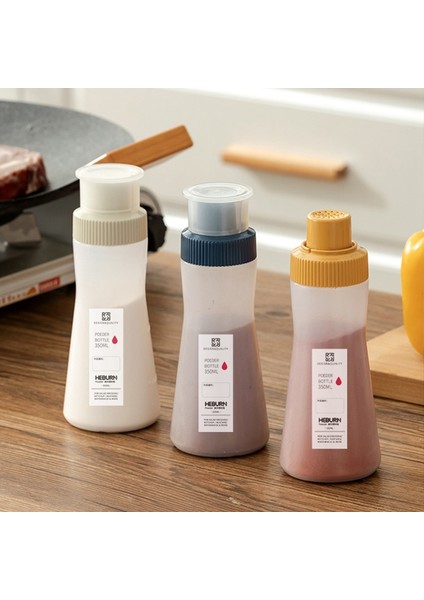A-BLUE-350ML 350ML Mutfak Unu Tuz Çeşni Sıkma Kabı Pişirme Şekeri Kahve Tozu Çalkalayıcı Salata Sosu Barbekü Baharat Dağıtıcı Şişe (Yurt Dışından)