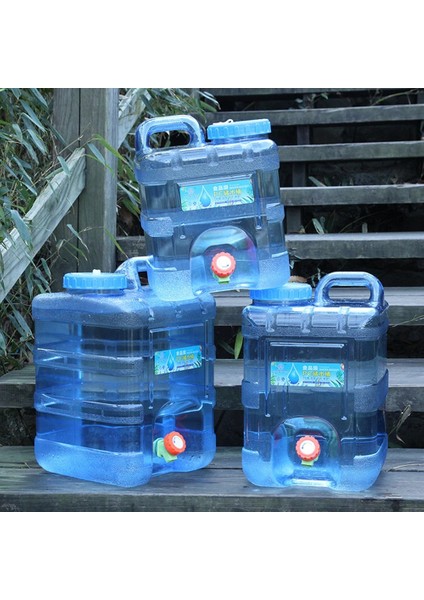 18L Açık Su Kovası Büyük Kapasiteli Sürüş Su Yiyen Kova Tankı Konteyner Musluk ile Kamp Için 5/5.5/7.5/8/10/12/15/18/22L (Yurt Dışından) fırsatları