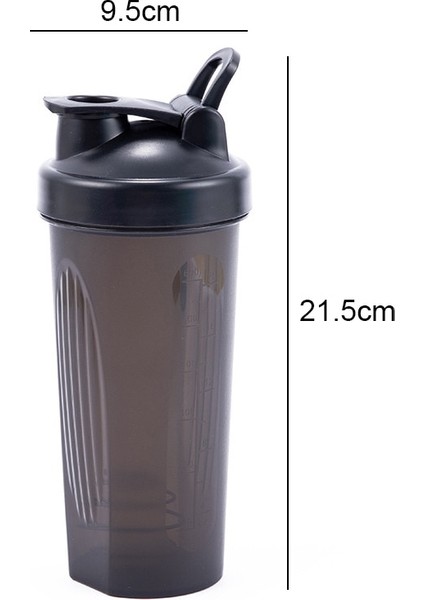 Siyah 600 ml Spor Shaker Şişesi 400/600 ml Sızdırmaz Peynir Altı Suyu Protein Tozu Spor Salonu Fitness Eğitimi Için Karıştırma Şişesi Spor Shaker Bardak Ölçekli (Yurt Dışından) fiyatları