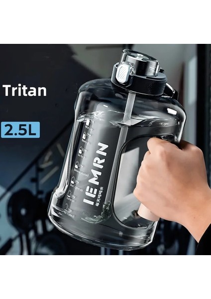 LD-BLACK-1800PC 1700-2500ML Su Şişesi 2 Litre Tritan Malzeme Hassas Ölçekli Taşınabilir Büyük Kapasiteli Su Şişesi Erkekler Kadınlar Için Spor Spor (Yurt Dışından) fiyatları
