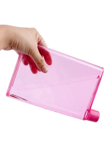 Beyaz 401-500ML Botlte Kağıt Cam Düz Su Şişesi Şeffaf Kitap Kağıt Pedi Taşınabilir Su Şişesi Düz Içecekler Dizüstü Bilgisayar Için Su Isıtıcısı Şişe (Yurt Dışından)