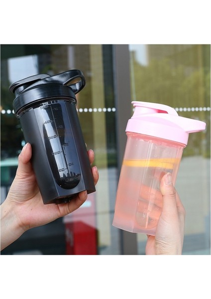 Pembe 500 ml Spor Spor Su Şişesi 500 ml Shaker Bardak Taşınabilir Su Bardağı Ölçekli Plastik Su Isıtıcısı Yaz Açık Beyaz Içme Şişesi (Yurt Dışından) fiyatları