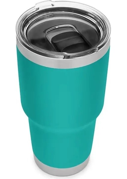 30OZ Sarı 30 Oz Bardak Çift Duvarlı Su Termal Termos Kahve Kupa Yetys Mataralar Paslanmaz Çelik Termoslar 30OZ Şişe Manyetik Kapaklar (Yurt Dışından) indirimleri