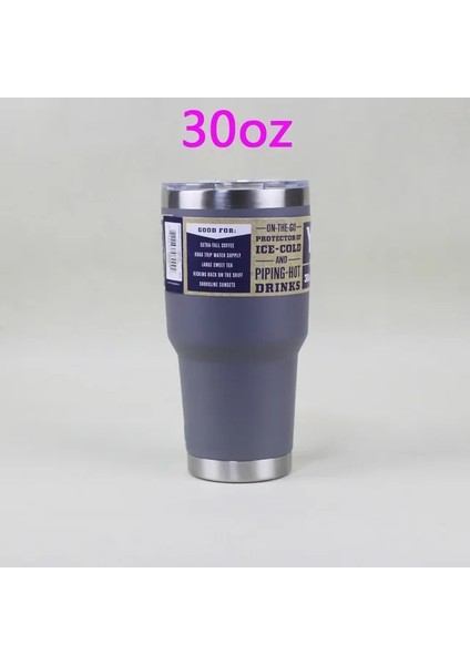 30OZ Gri 3 Logo Paslanmaz Çelik Bardak Çift Duvar Su Termal Termos Kahve Kupa Yetys Şişeler Termoslar 30OZ 20OZ Bardak Su Şişesi (Yurt Dışından)