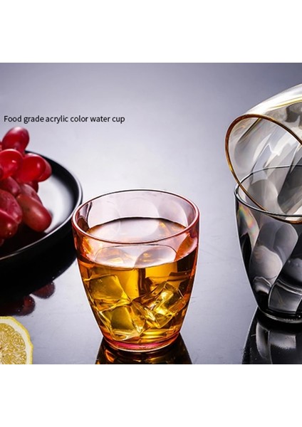 Işık Gri 390ML Akrilik Plastik Su Bardakları Kırılmaz Içme Bardakları Yeniden Kullanılabilir Bira Şampanya Bardağı Bulaşık Makinesinde Yıkanabilir Dropshipping (Yurt Dışından) fırsatları