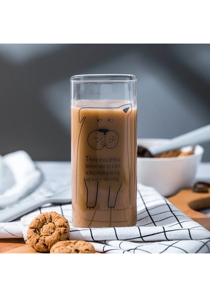 05.dog Cam Bardak Yaratıcı Baskılı Süt Cam Kupalar Süt Çay Kahvaltı Kupa Kahve Fincanı Çay Noel Kupa Drinkware Için Kupalar (Yurt Dışından)