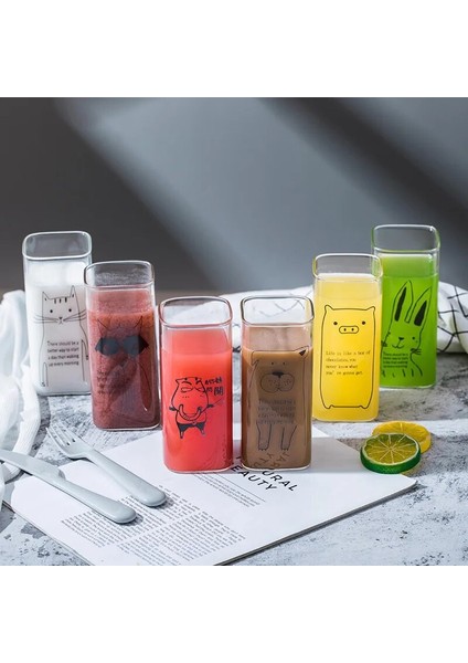 05.dog Cam Bardak Yaratıcı Baskılı Süt Cam Kupalar Süt Çay Kahvaltı Kupa Kahve Fincanı Çay Noel Kupa Drinkware Için Kupalar (Yurt Dışından) fırsatları