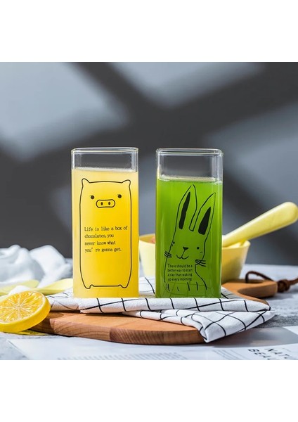 05.dog Cam Bardak Yaratıcı Baskılı Süt Cam Kupalar Süt Çay Kahvaltı Kupa Kahve Fincanı Çay Noel Kupa Drinkware Için Kupalar (Yurt Dışından) indirimleri