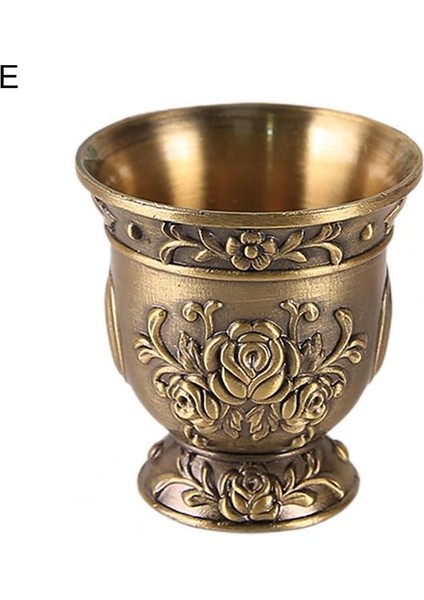 E Çay Fincanı Şarap Bardakları Şampanya Bardakları Içecek Kadehi Kokteyl Bardakları Altın Vintage Çin Tarzı Yaratıcı Hediye Bar Ev Dekor Için (Yurt Dışından)