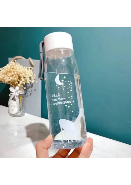 Gri B 1 Adet 500 ML/700 ml Pc Plastik Büyük Kapasiteli Spor Su Şişesi Sızdırmazlık Zaman Işareti ile Kadınlar Için Noel Hediyeleri (Yurt Dışından)