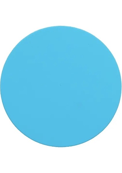 Mavi Silikon Dünya 10 cm Masa Mat Şeker Renk Bardak Altlığı Yuvarlak Bardak Altlığı Su Geçirmez Kaymaz Yalıtım Çay Altlığı Masa Mat Bar Altlığı (Yurt Dışından)